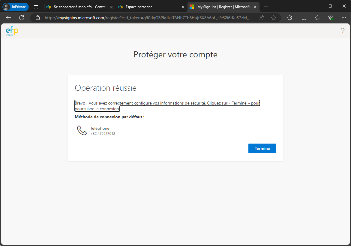 Code d'activation